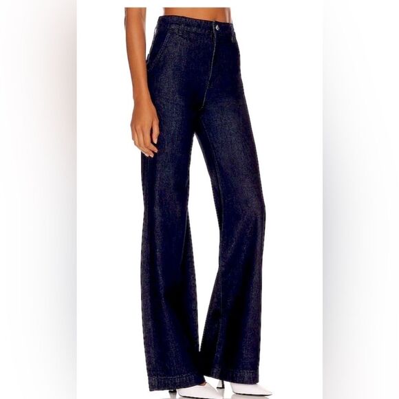 GRLFRND Camille NWT wide leg Flared Jeans in Beverly Hills size 24 - Picture 4 of 13